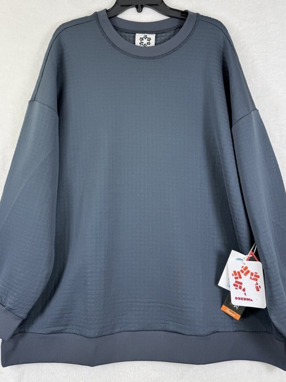 Obermeyer Explorer Tech Crew Mens 2XL Sweatshirt Pullover Cement New NWT